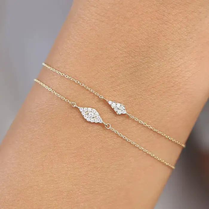 ROXI Mini cerf-volant motif Micro incrusté Zircon mignon femmes Bracelets 100% 925 argent Sterling exquis luxe bracelet cadeau de mode