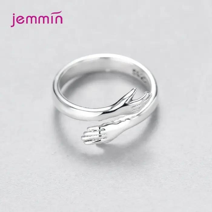 Bague en argent sterling 925 sertie de zirconium blanc élégante pour femmes occasions spéciales soirée de gala fiançailles mariage