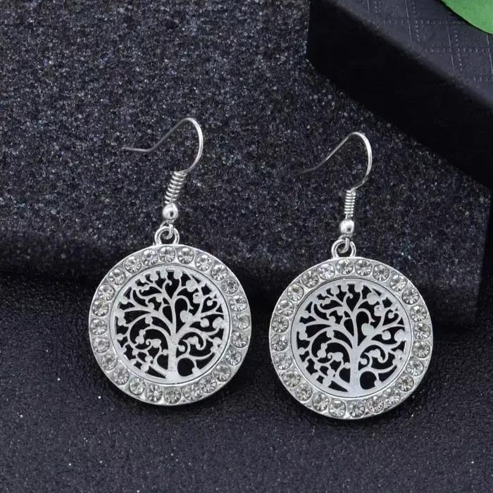 Boucles d'oreilles en forme d'arbre de vie pour femmes, bijou de personnalité, cadeau d'anniversaire, mode classique