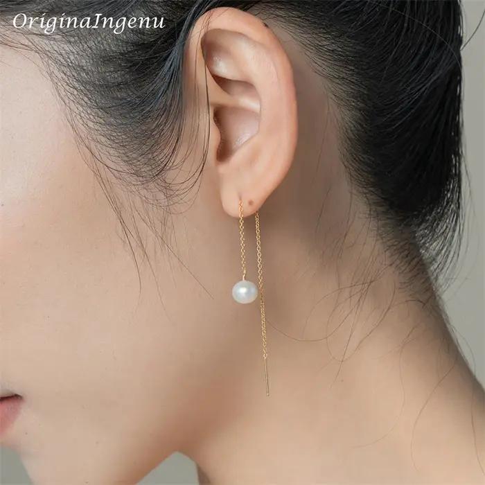 Boucles d'oreilles pendantes faites à la main pour femmes