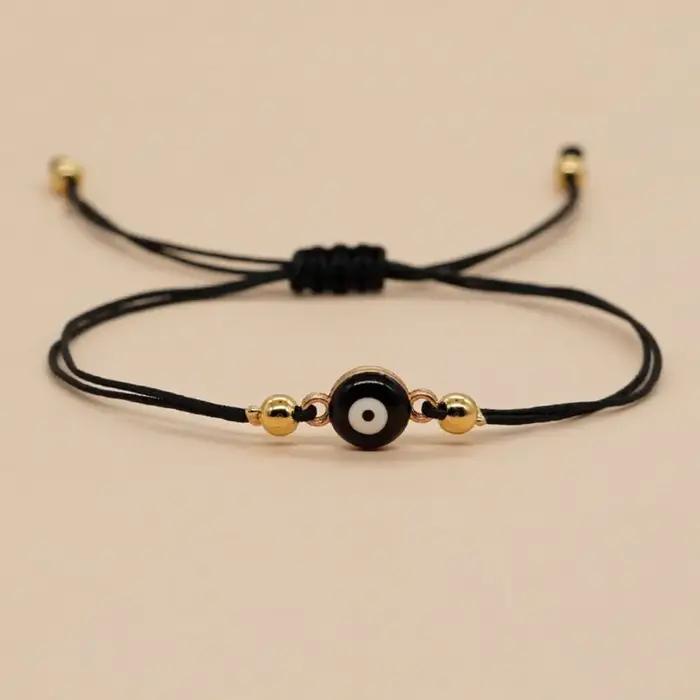 Bracelet Créatif Œil Grec en Résine avec Œil de Démon, Symbole de Protection et de Bonheur pour Femmes Hommes Occasions Spéciales Jours Fêtes
