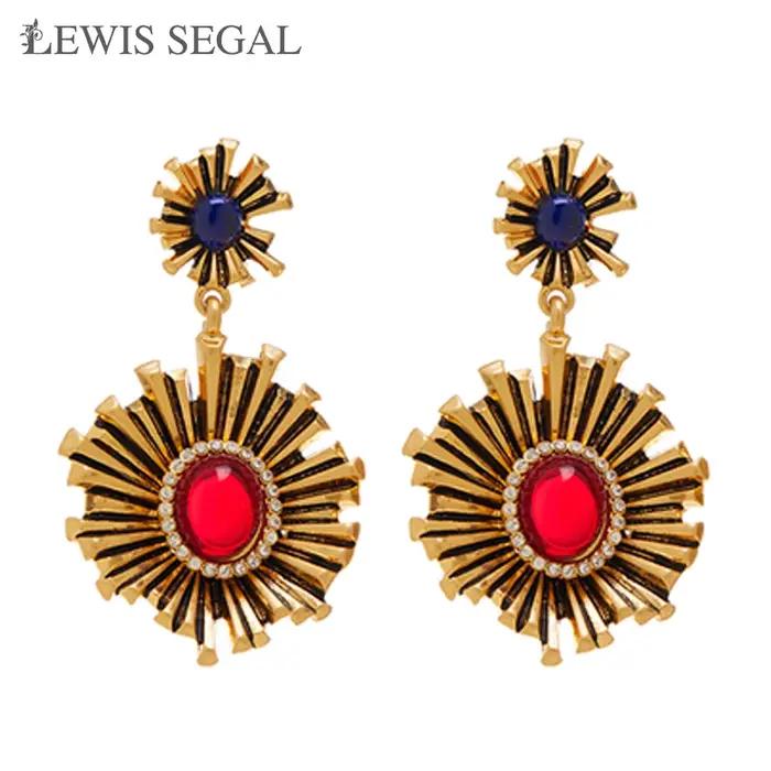 Boucles d'oreilles pendantes en métal irrégulier