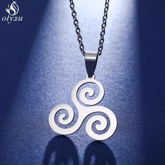 Collier Pendentif Inspiré du Triskelion de Teen Wolf