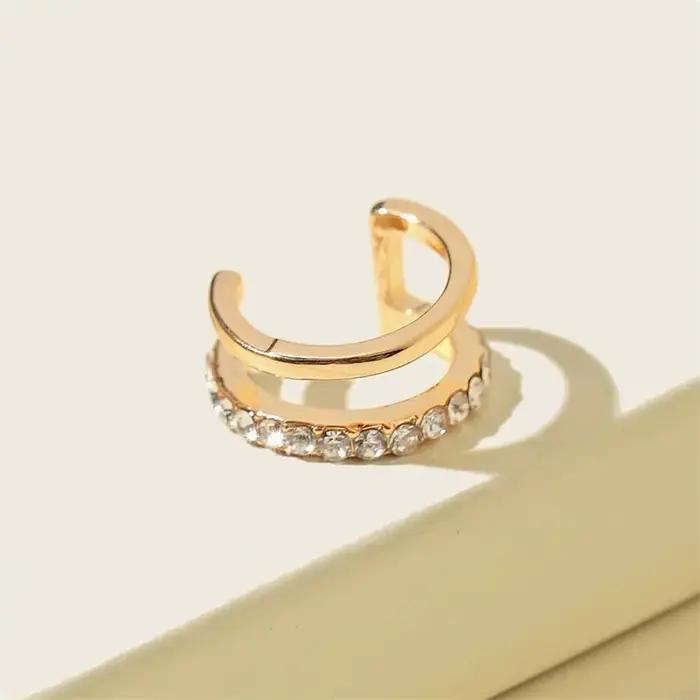 Boucles d'oreilles en cristal vintage à clip pour femmes occasions spéciales élégance classique noël anniversaire