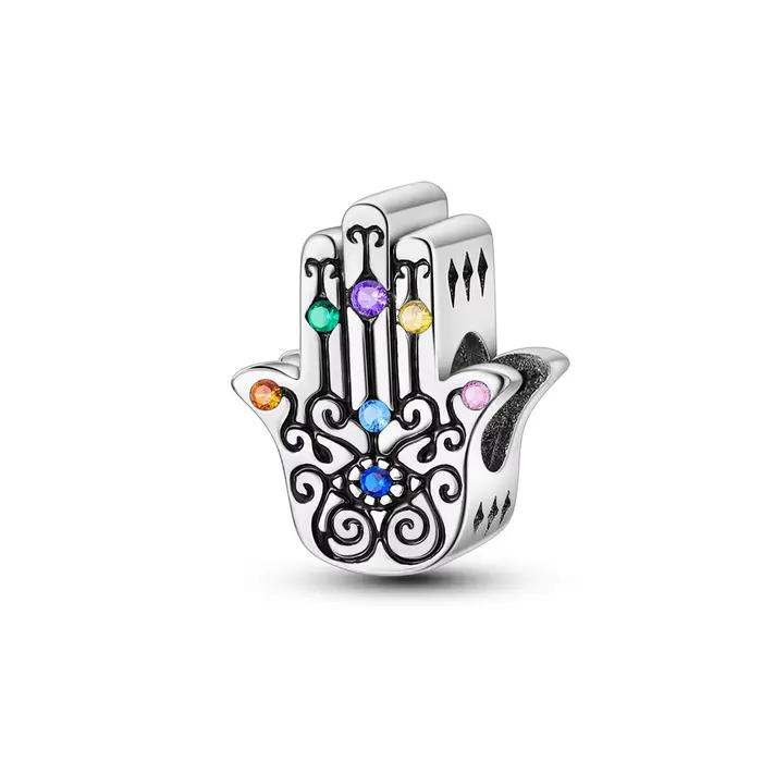 Breloques Plaquées Argent pour Bracelet, Bijoux à la Mode, Original, PmotBeads Fit saupoudrer