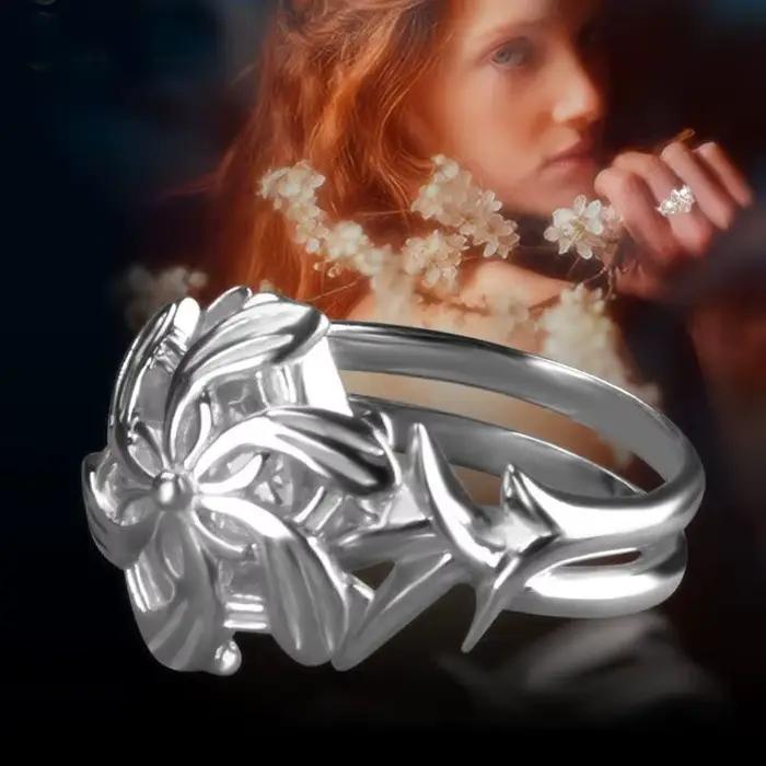 LOTR Galadriel Nenya bague d'eau Hobbit elfe trois anneaux grands