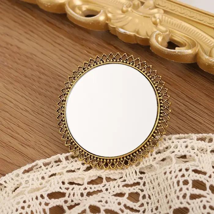 Bague miroir exagérée de Style cour rétro indien
