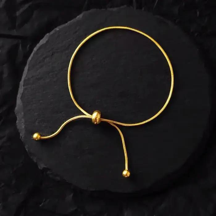 Nouveau Bracelet de cheville à chaîne réglable Simple pour femmes
