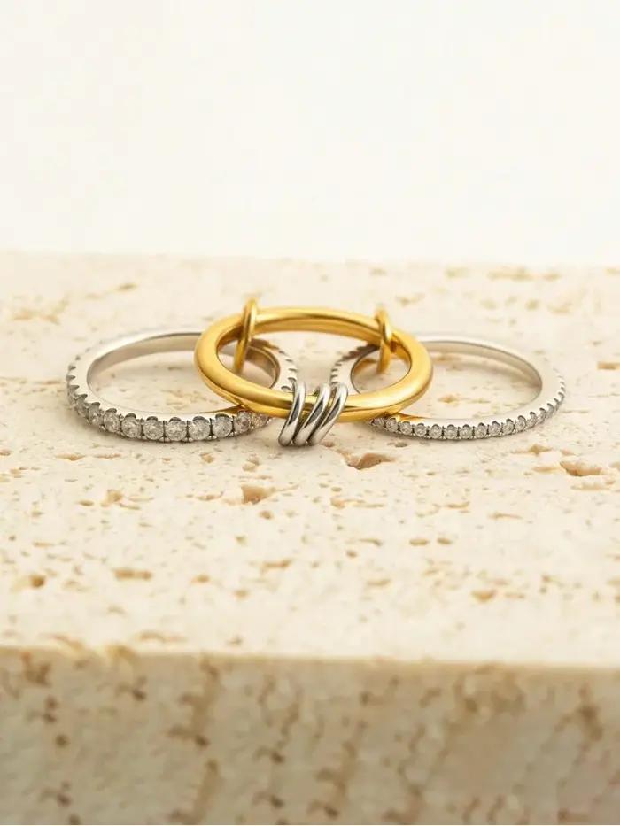 Bague de luxe en argent Sterling 925 pour femmes