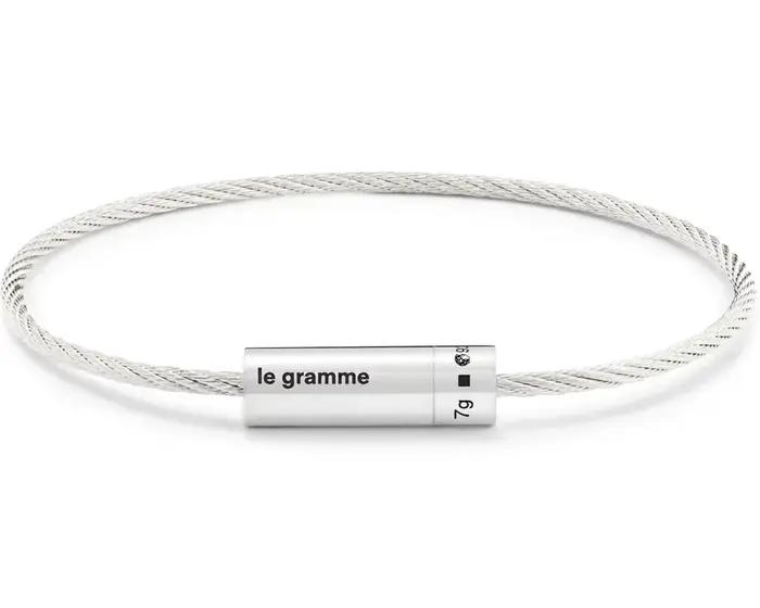 Le Gram 7g Nouveau Bracelet en Argent Sterling 925 de Haute Qualité, Bijoux Français, Bracelet Popul