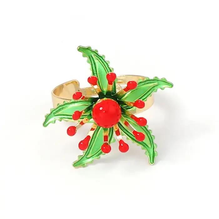 Bague ajustable bohème multicolore à fleurs épanouies pour femmes occasions spéciales tracker d'humeur alliance mariage diverses couleurs motifs floraux
