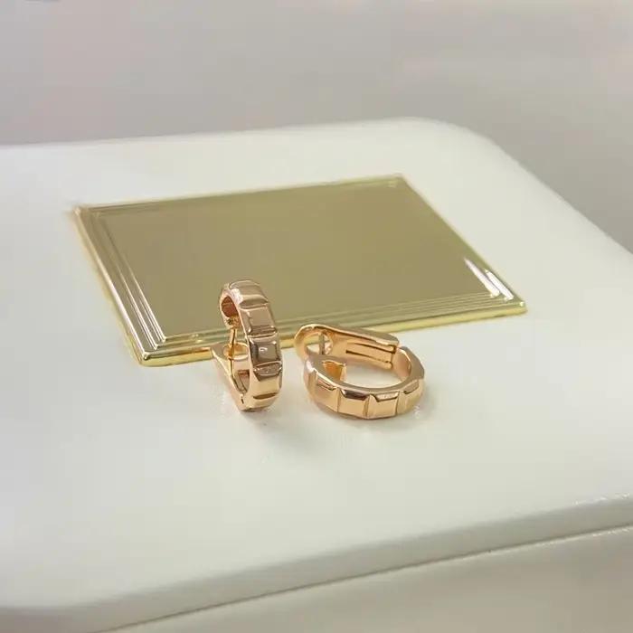 Boucles d'oreilles classiques en argent plaqué 925 pour femmes