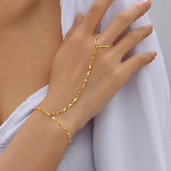 Bracelet créatif en chaîne à maillons papillon pour femmes