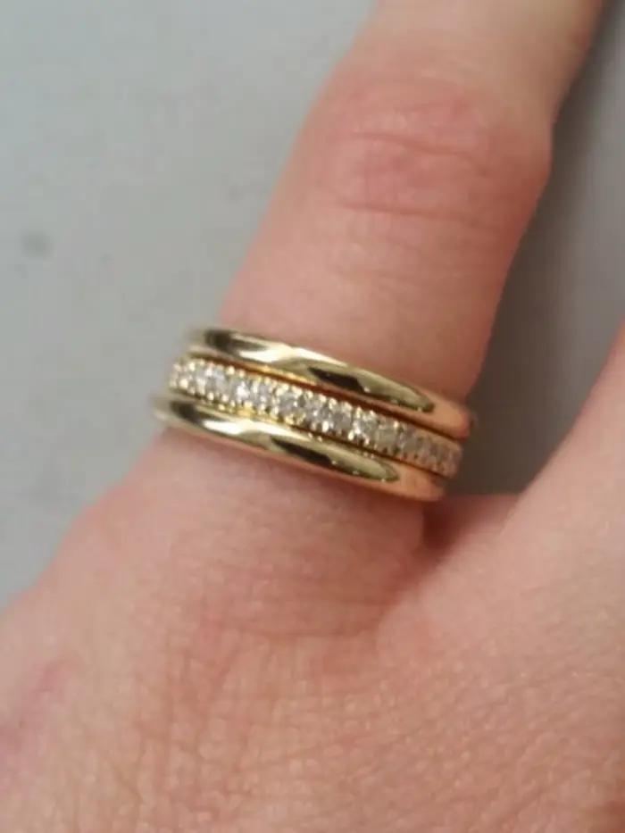 Bague avancée en argent Sterling 925 pour femmes