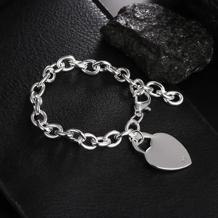 Bracelet en argent Sterling 925 pour hommes et femmes