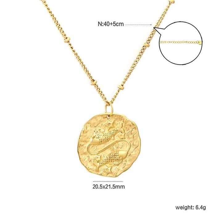 Pendentif de luxe 12 Constellations pour femmes et hommes