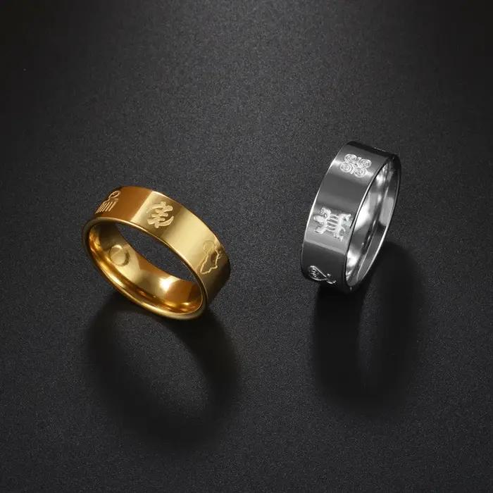 Bague avec symboles culturels de la carte africaine