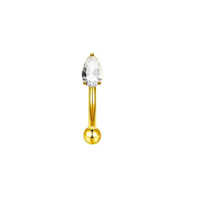 Rook piercing papillon oreille Cartilage sourcil Tragus Helix Piercing goujon haltère incurvé gros b