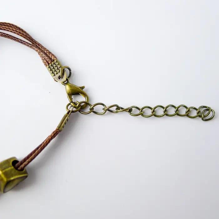Bracelet en céramique bohème fait à la main avec breloque plante pour femmes occasions spéciales