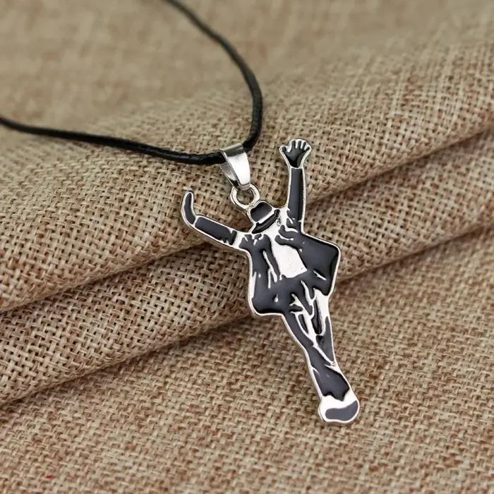 Artiste chanteur Michael Jackson mauvais collier Rock Roll éternel classique MJ pendentif charme chaud Punk bijoux hommes femmes cadeau