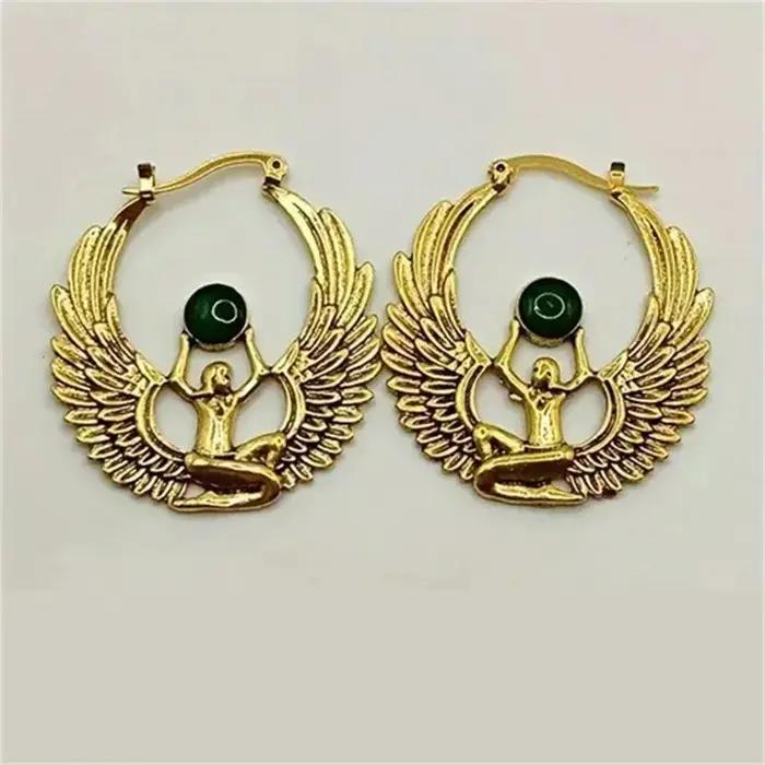 Boucles d'oreilles pour femmes de style européen et américain vintage et tendance