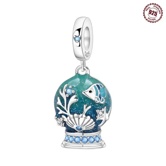 Breloque en argent Sterling S925 Pendentif Ancre Tour de Garde des Profondeurs Pour Bracelet Cadeau Femme Occasions Spéciales