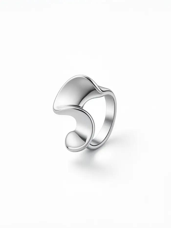 St.delan Vente en gros de bagues statement en acier inoxydable plaqué or 18 carats | Bijoux de mod