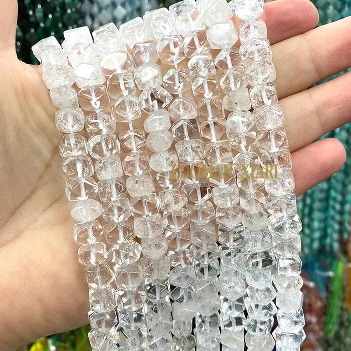 Rondelles de Quartz Rose Naturel Brut pour Création de Bijoux DIY Bracelets Colliers Accessoires Femme Occasions Spéciales
