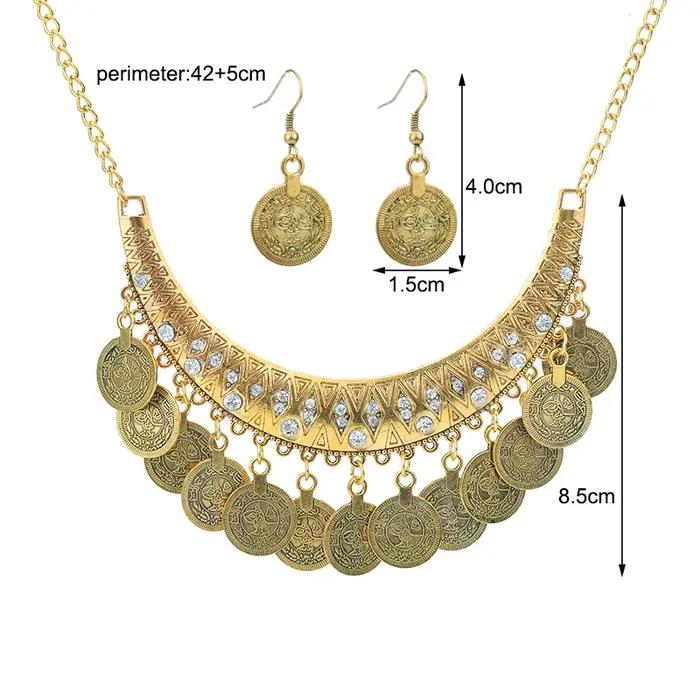 Ensemble de bijoux ethniques tribaux gitanes pour femmes