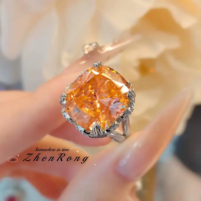 Foyimagination-Bague de mariage en argent pour femme