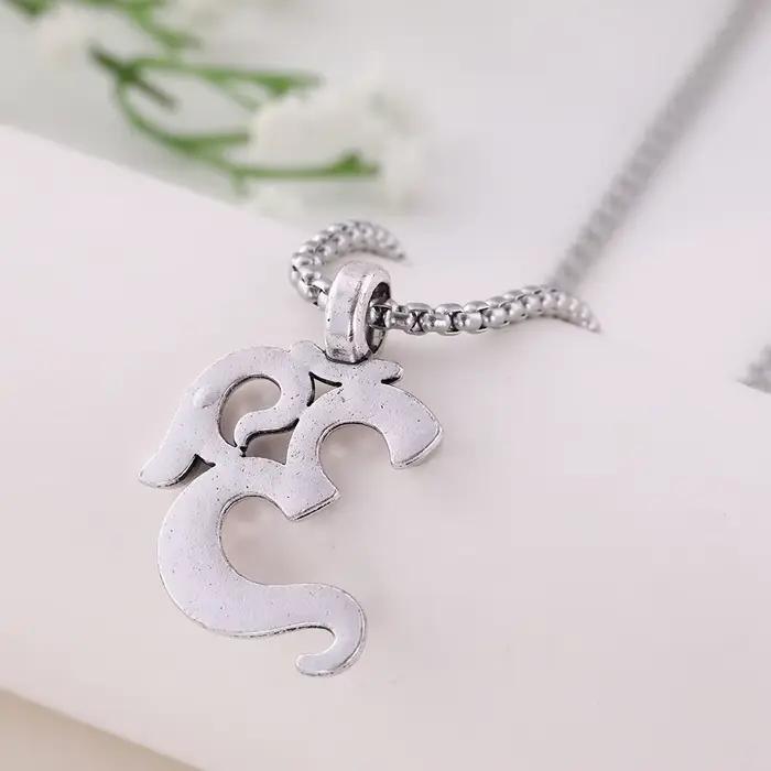 EUEAVAN Collier Pendentif Om Vintage pour Yoga
