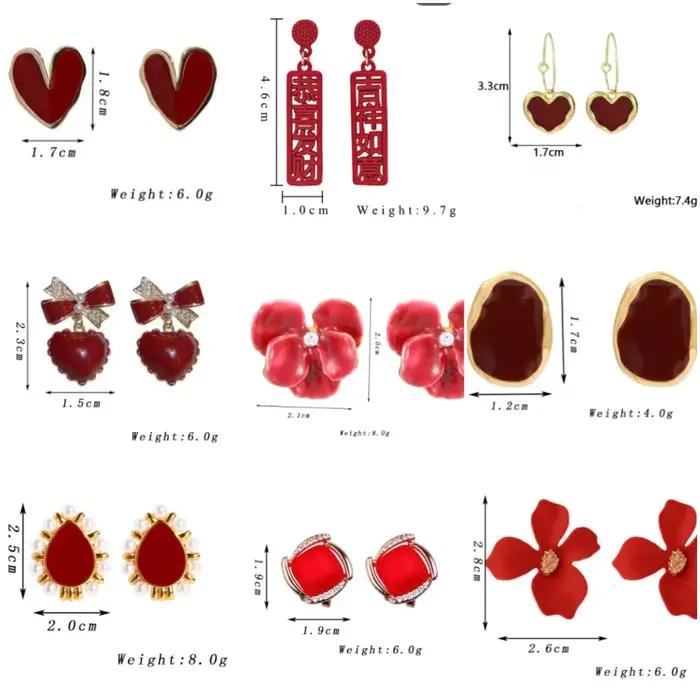 Boucles d'oreilles pendantes en forme de cerise pour femmes