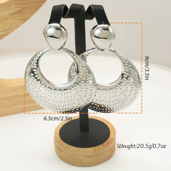 GZJPEI Boucles d'oreilles pendantes grandes et volumineuses