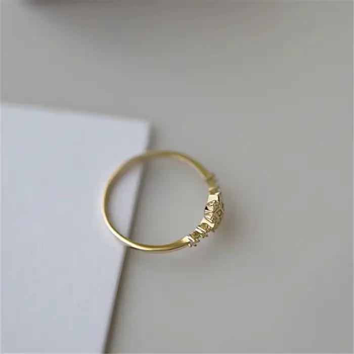 Bague flocon de neige en Zircon brillant pour femmes