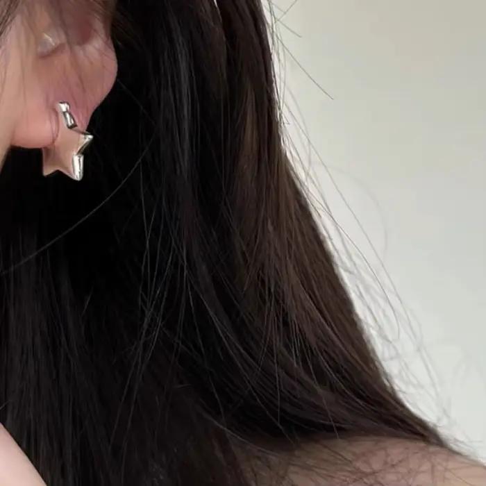 BF CLUB 925 boucles d'oreilles étoile en argent Sterling pour femmes fille Sexy mode bijoux
