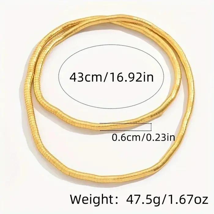 Vinatge – collier géométrique pliable à longue chaîne pour femmes
