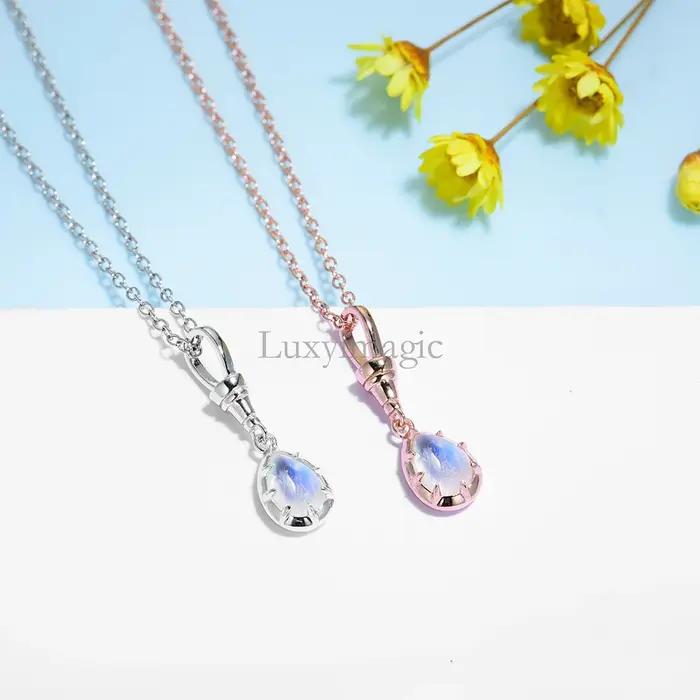 Luxyimagic – collier en pierre de lune pour femmes