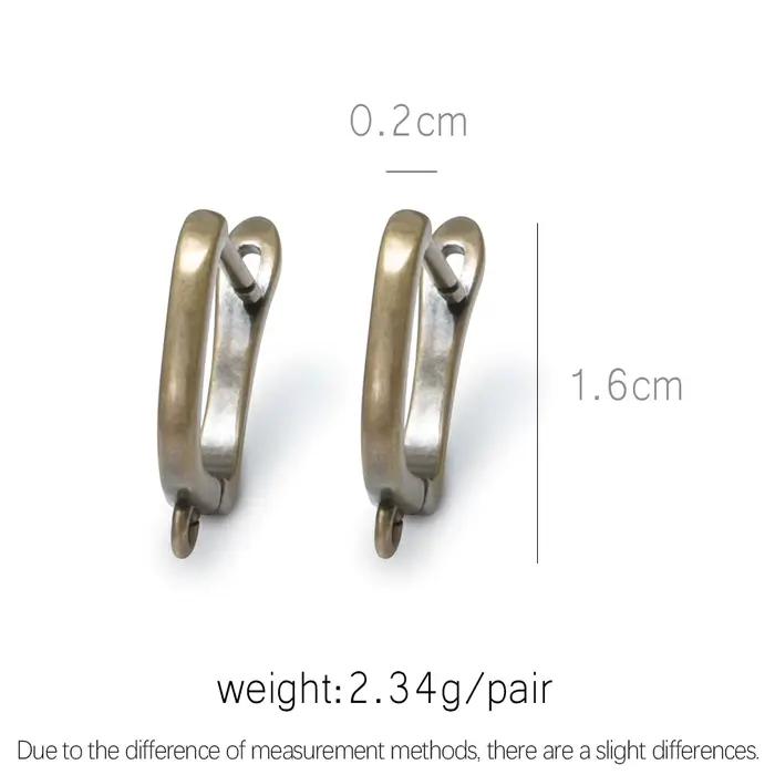 Crochets de boucles d'oreilles en Bronze Antique, 1 paire, accessoires pour bricolage de femmes, fournitures de fabrication de bijoux faits à la main, sans plomb, sans Nickel