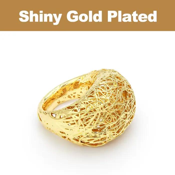 IVOG – bague en laiton plaqué or 18 carats pour femmes, design Simple Vine, bijoux de mode urbaine,
