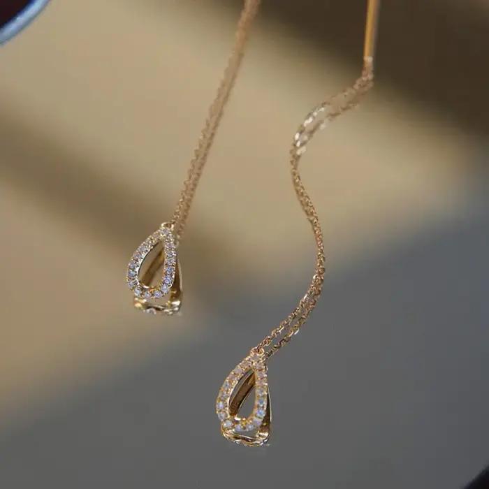 Boucles d'oreilles longues suspendues pour femmes