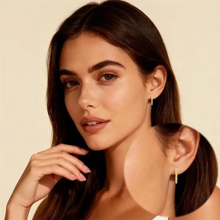 Nouvelles boucles d'oreilles pour femmes en argent sterling 925