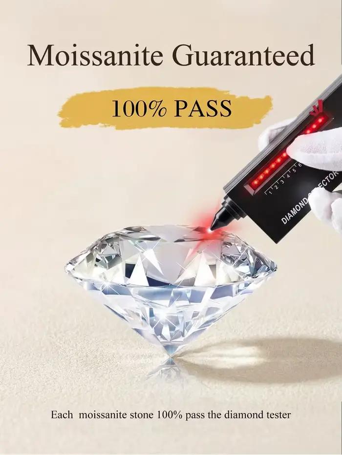 Bague de fiançailles et de mariage en moissanite véritable 0