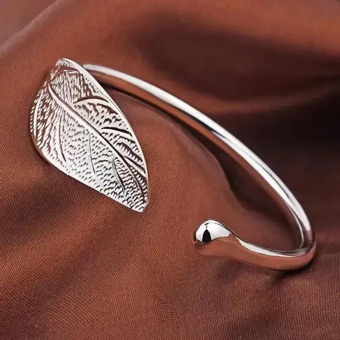 Bracelets ouverts de luxe en argent Sterling 925 pour femmes