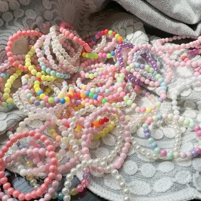 10/20/30 pièces Bracelet de perles colorées enfants filles cadeaux de fête d'anniversaire Goodie Pinata remplissage