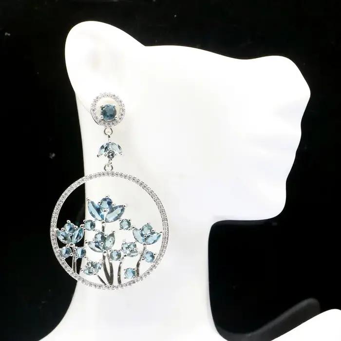 Boucles d'oreilles en argent pour femme