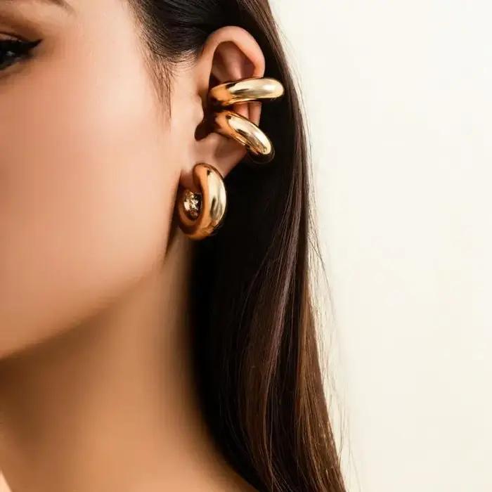 Boucles d'oreilles gothiques non percées pour femmes et hommes