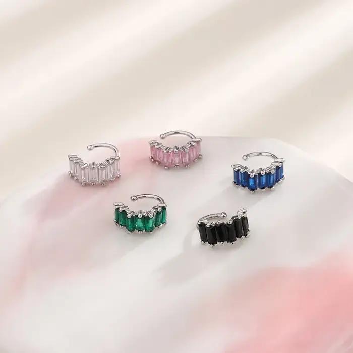 A Girl – boucles d'oreilles carrées irrégulières en Zircon pour femmes