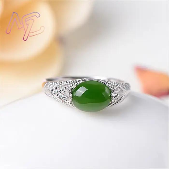 Bagues en Jade naturel vert