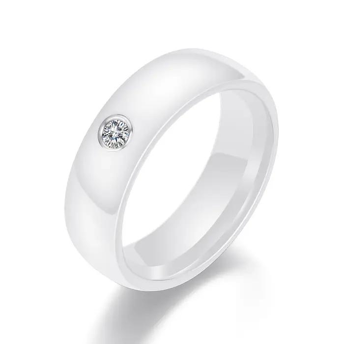 Bague en céramique colorée pour hommes et femmes
