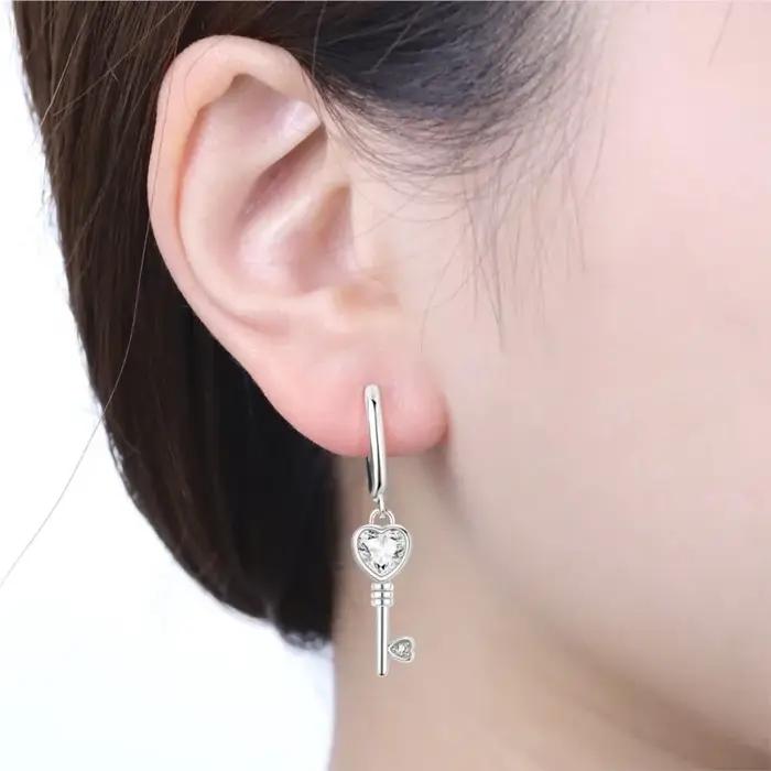 MISEFF 2025 925 clés et serrures en argent Sterling breloques pendentif Eardrop boucles d'oreilles originales bijoux à bricoler soi-même femmes cadeaux d'anniversaire